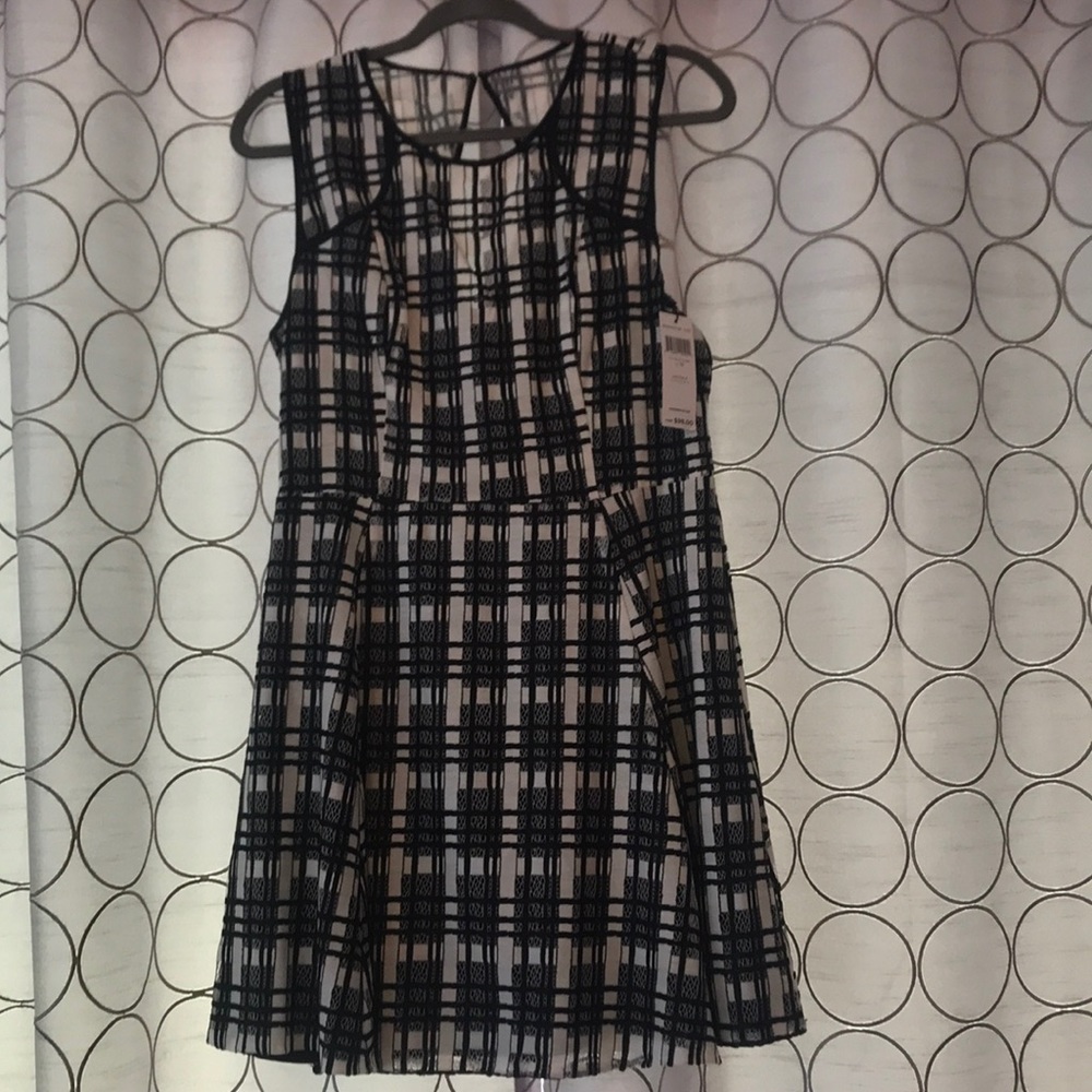 NEW BCBG Black and White Dress